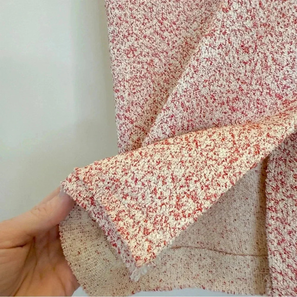 Ann Taylor Women’s Textured Stretch Pencil Career Red Skirt Stretch Size 10 - Picture 6 of 10